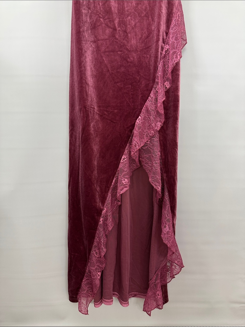 NWT Fashion Nova Velvet Dress Sydney Maxi Mauve Corset Bust Size Small - Picture 3 of 7